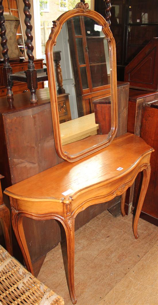 Small dressing table & mirror